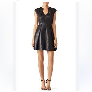 HALSTON Heritage Black Metallic Adrian Dress 6 NWOT